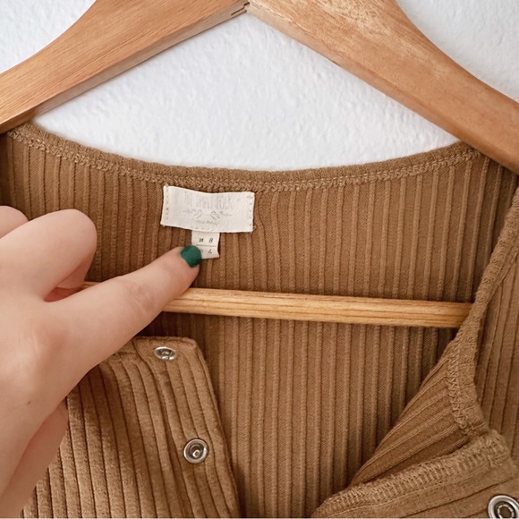 The Simple Folk Ribbed Top Camel Sz 4 - Picture 2 of 4